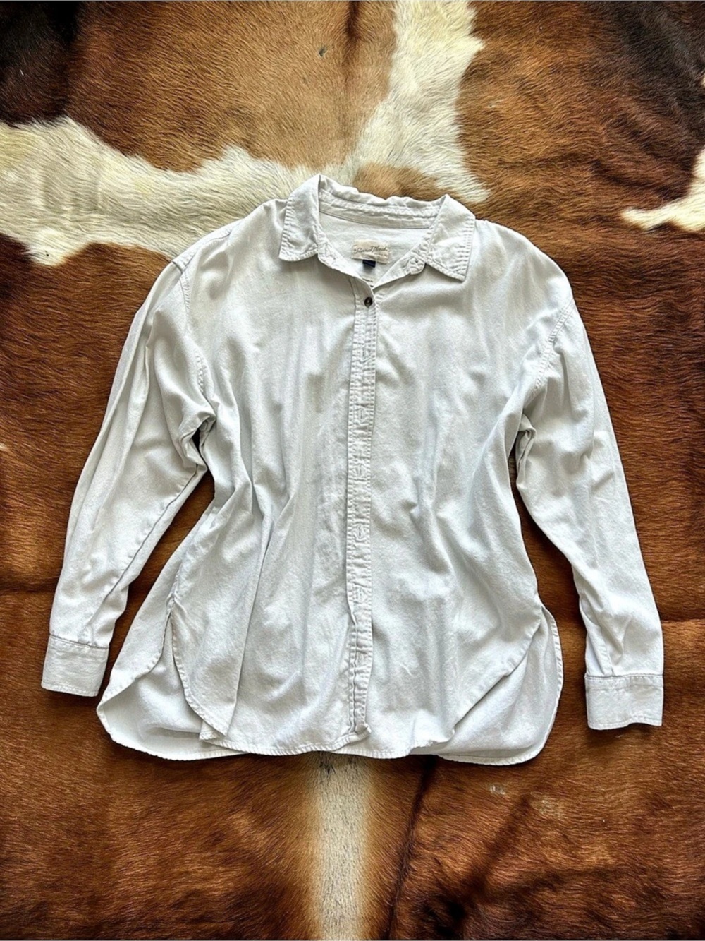 Universal Thread White Cotton Button Down Shirt